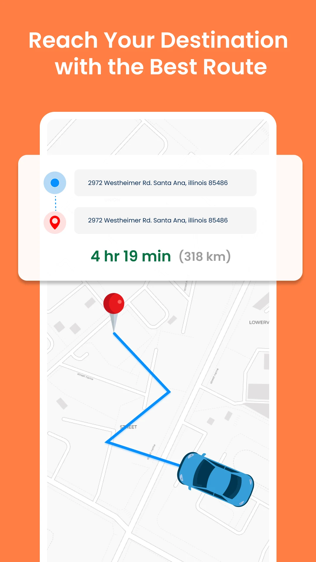 GPS Voice Map & Route Finder screenshot